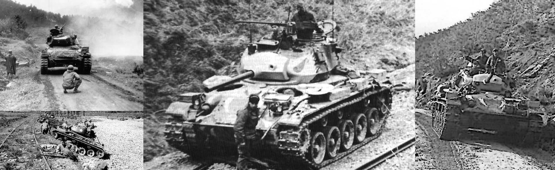 M24 Chaffee medium tank Company D, 36th Tank Battalion, 8th Armored Division, Rheinberg, Germany March 1945