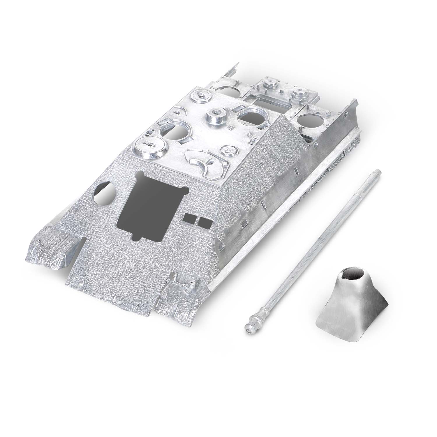 Diecast Upper Hull, Gun Mantlet & CNC Gun Barrel 