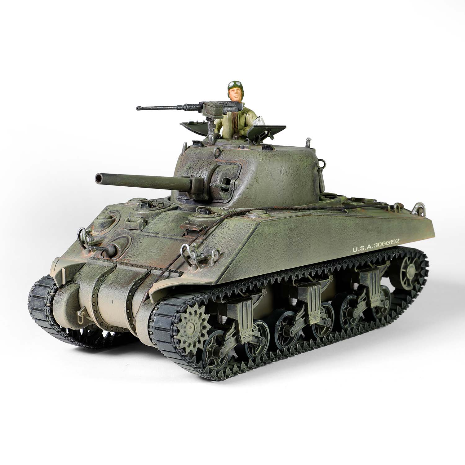 U.S. Sherman M4 (75) tank 753th Tank Battalion, Gustav Line, Italy 1944