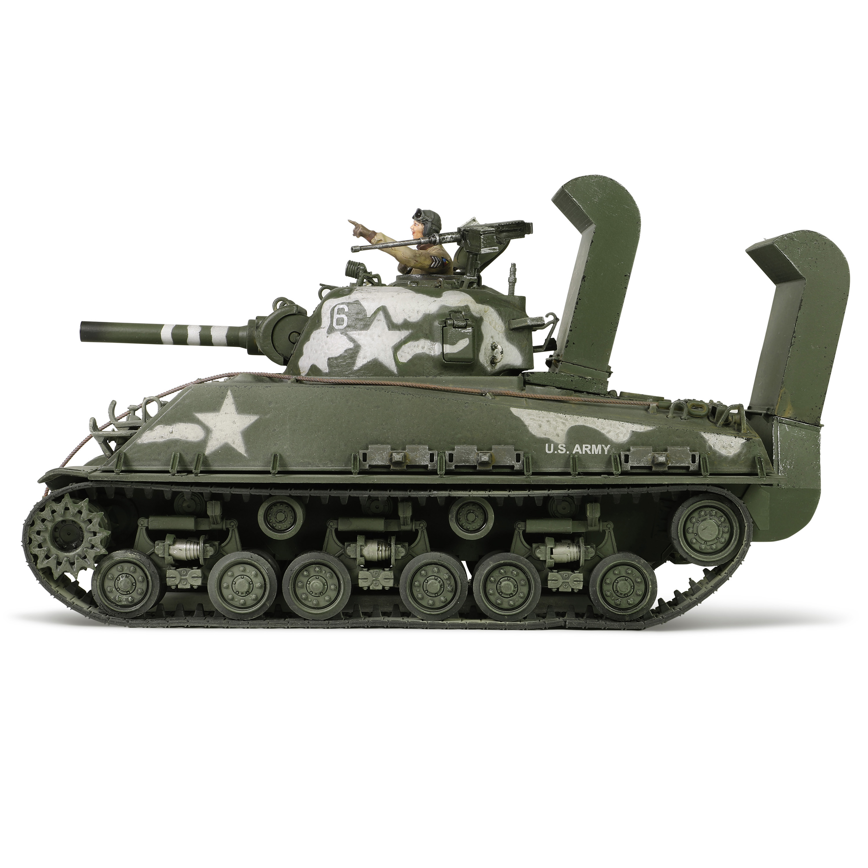 Sherman M4A3 (105) HVSS with deep wading gear US Army, 713th Tank Battalion, Okinawa, 1945