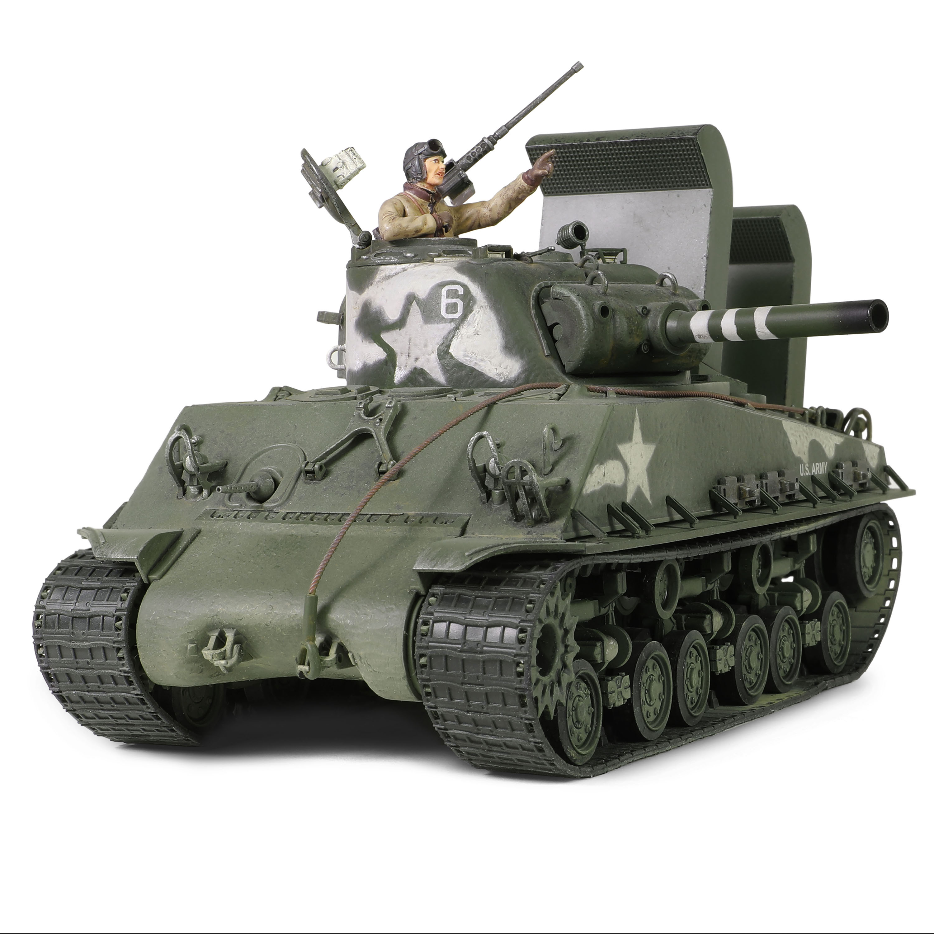 Sherman M4A3 (105) HVSS with deep wading gear US Army, 713th Tank Battalion, Okinawa, 1945