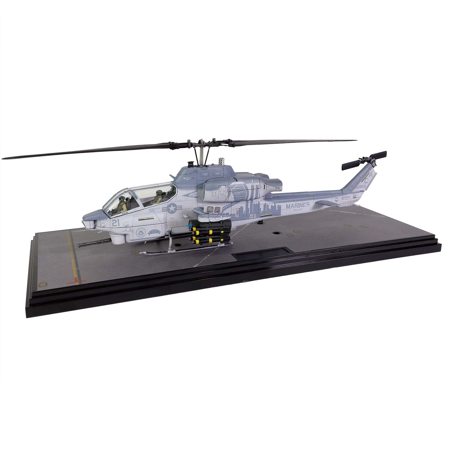 Bell AH-1W "Whiskey Cobra" U.S. Marine Corps Light attack helicopter (NTS exhaust nozzle) Squadron 167, "9/11 tribute", Camp Bastion, Afghanista, December