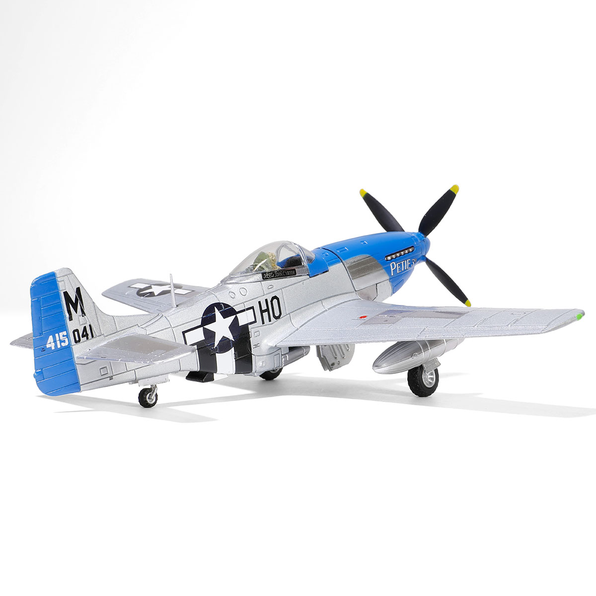 P-51D Mustang aircraft fighter "Petie 3rd", Lt. Col. John C. Meyer, 487th Fighter Squadron, 352nd Fighter Group, USAAF