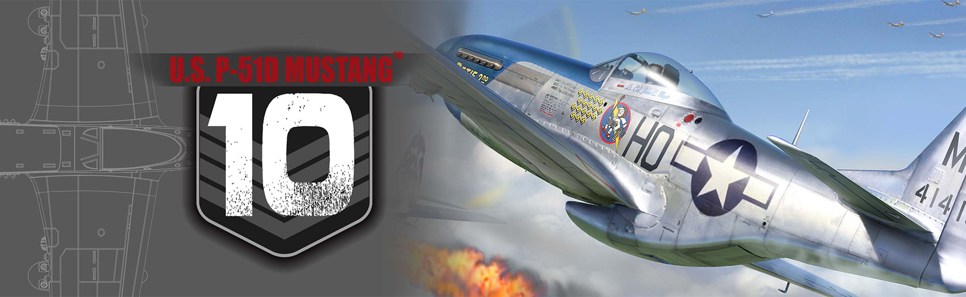 P-51D Mustang aircraft Great Britain, January 1945