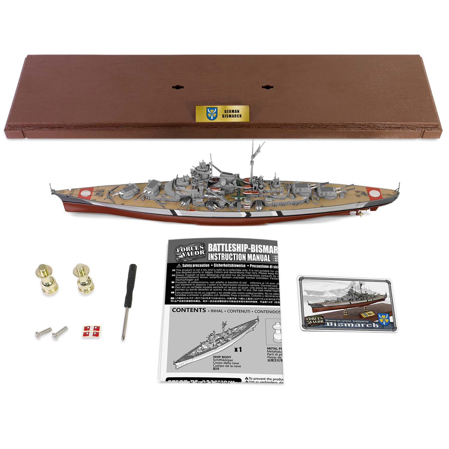 Bismarck, Full hull version  Battle of the Denmark Strait, May 1941
