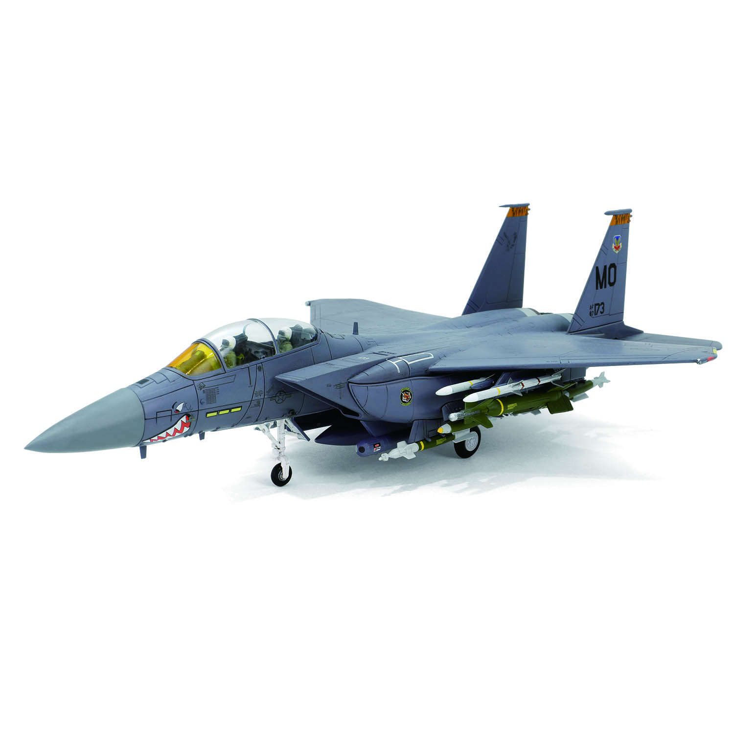 Boeing F-15E Strike Eagle“Shark Mouth”, USAF #87-0173, 391st Fighter Squadron 'Bold Tigers' , 366th Fighter Wing, U.S.A.F Mountain Home AFB, Idaho, 2002