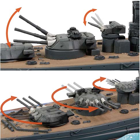 Yamato-class Battleship, IJN Yamato (Waterline ship series)  Operation Kikusui Ichi-Go 1945