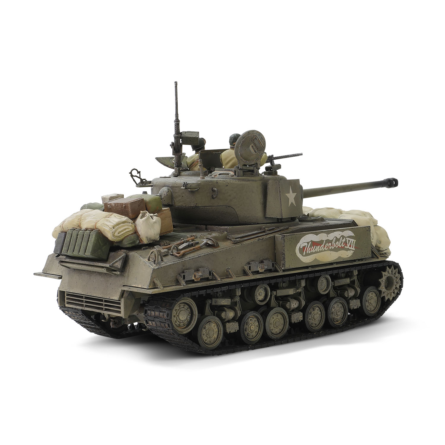 U.S. Sherman M4A3E8(76) Medium Tank “Thunderbolt VII,” 37th Tank Battalion, 4th Armored Division, Germany 1945