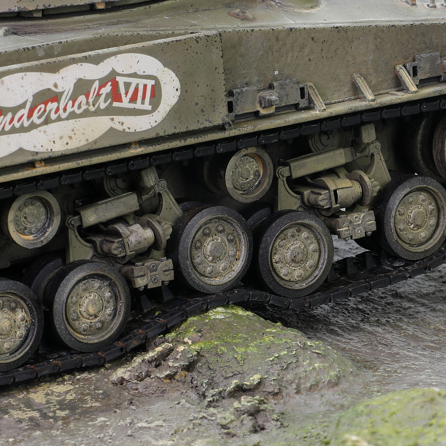 Free rolling wheels & horizontal volute spring suspension design