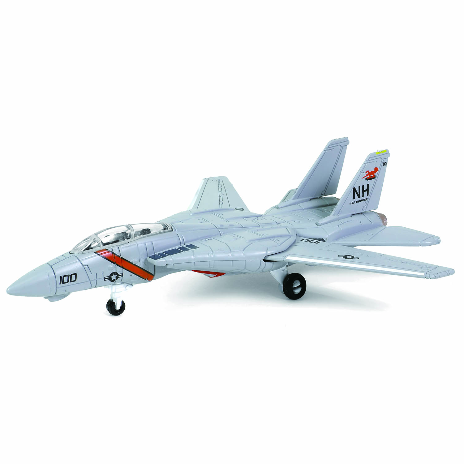 CVN-65 Enterprise deck + 4' Legendary F-14 Tomcat series Section #E deck + F-14A BuNo. 159833, VF-114 "Aardvarks", CVW-11, Operation Praying Mantis, Persian Gulf, USS Enterprise CVN-65, 1988