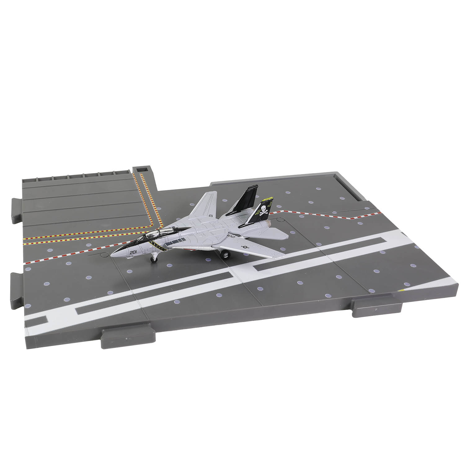 CVN-65 Enterprise deck + 4' Legendary F-14 Tomcat series Section #I deck + F-14B BuNo. 160390, VF-84 Jolly Roger, USS Nimitz, Mediterranean, 1978
