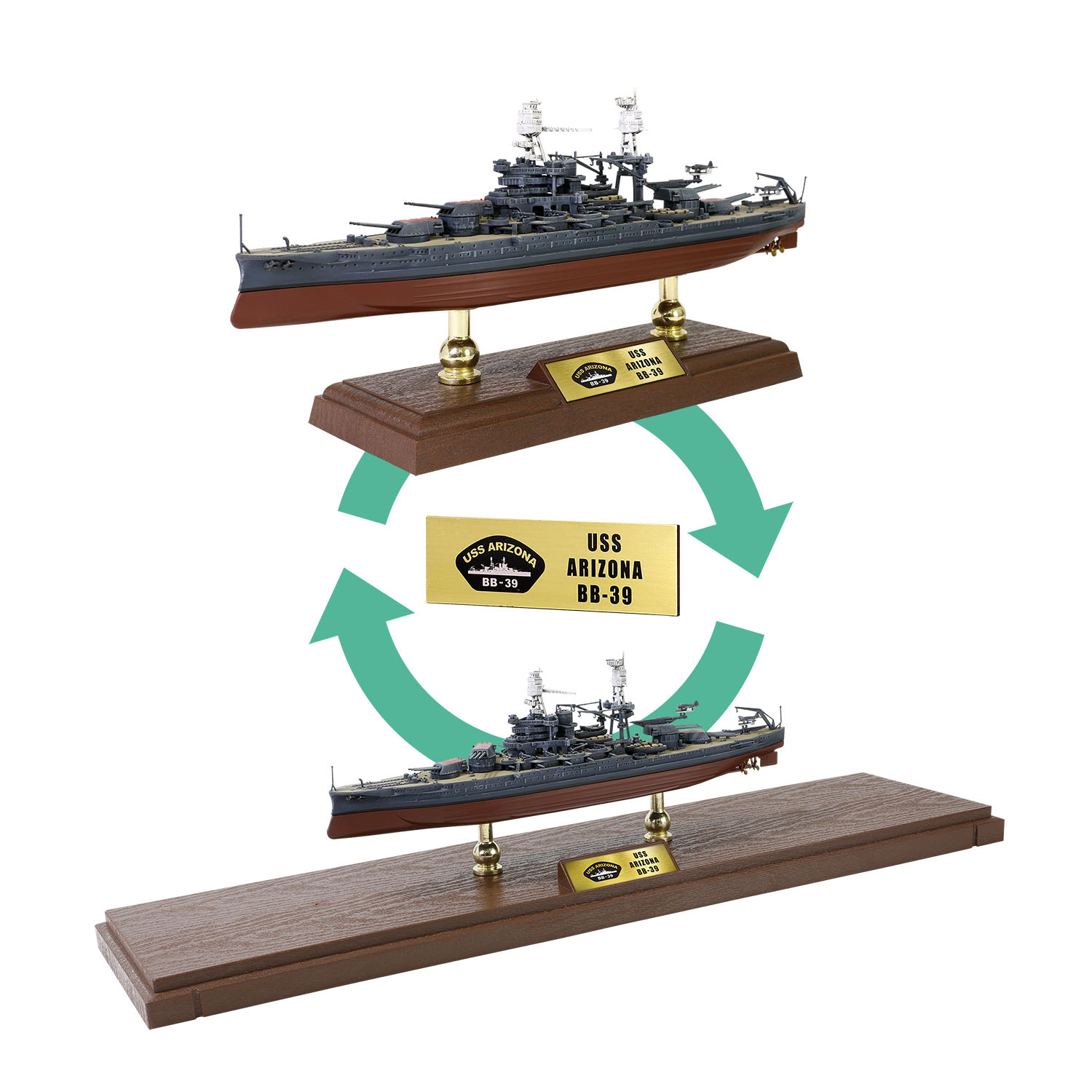Dual Display Bases & Interchangeable Nameplate