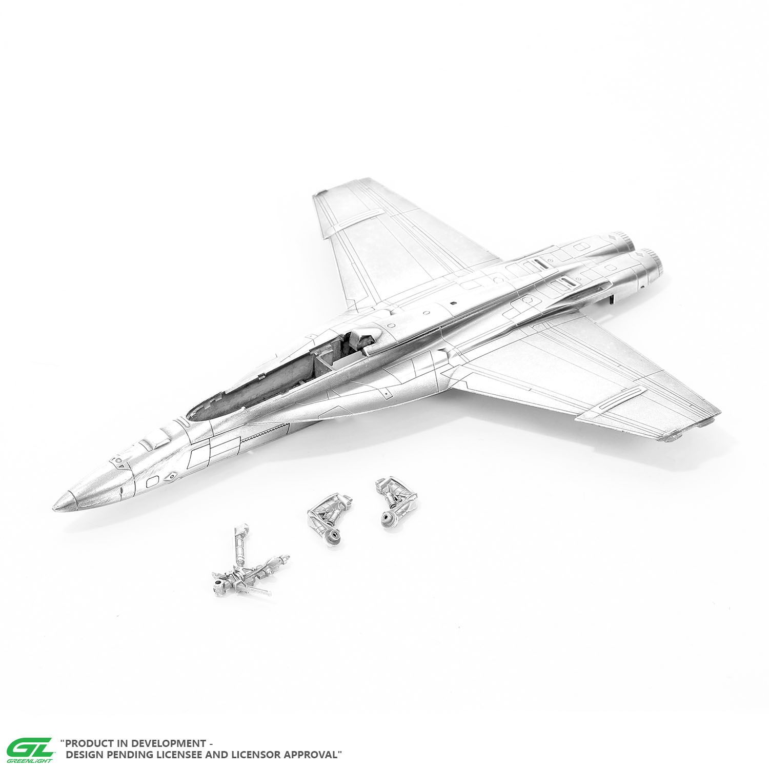 DIE CAST METAL - FUSELAGE & LANDING GEAR